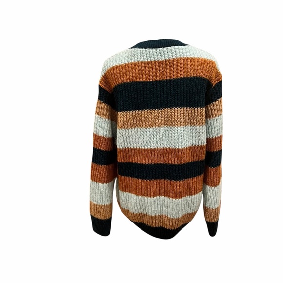 Zara Kids Striped Chunky Knit Sweater - Youth Large 13/14 - Picture 4 of 12